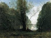 Jean Baptiste Camille  Corot Solitude Recollection of Vigen Limousin oil painting artist